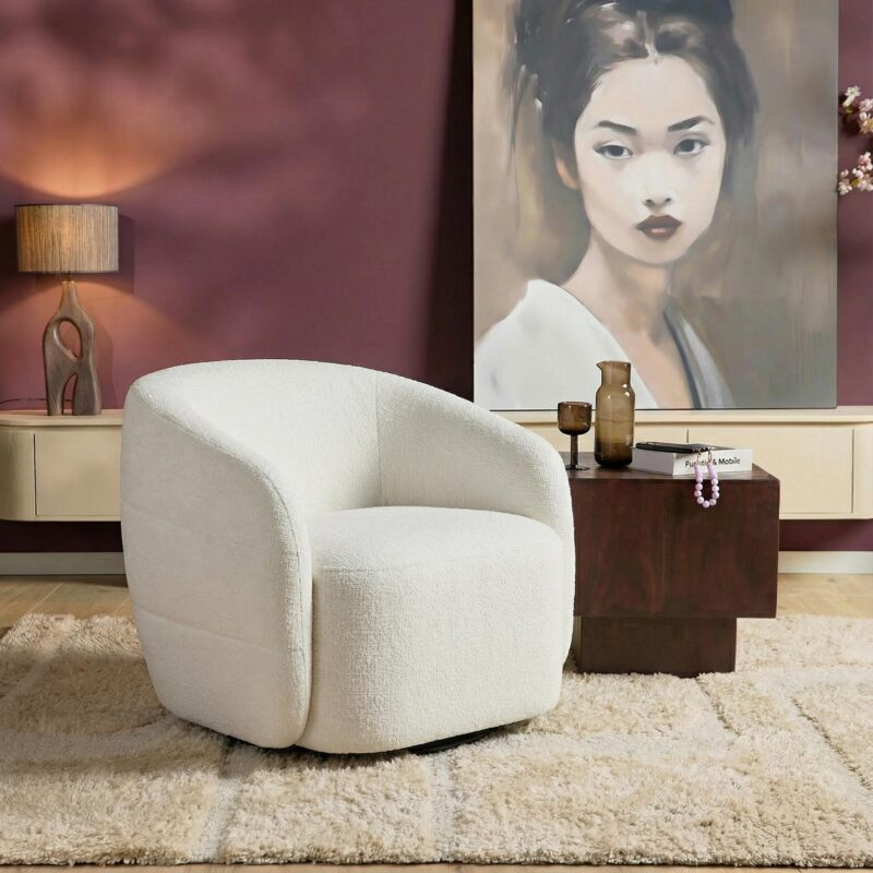 Draaibare Fauteuil Yara Off White - Image 1