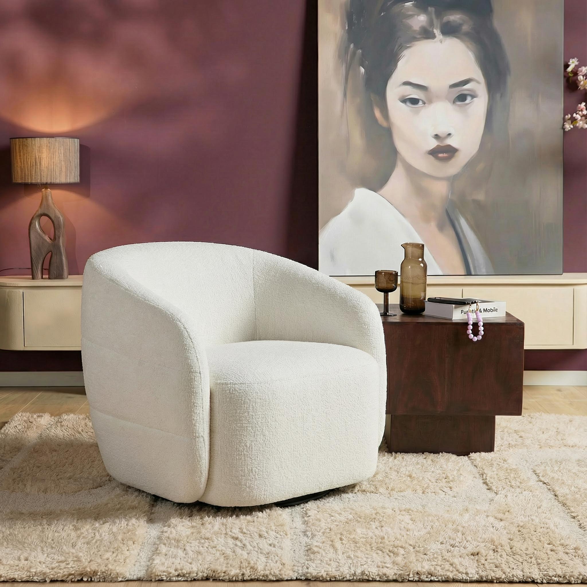 Draaibare Fauteuil Yara Off White - Image 1