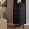 STF-5757_2 Boekenkast Madison Zwart Mangohout 55 cm - Image 3