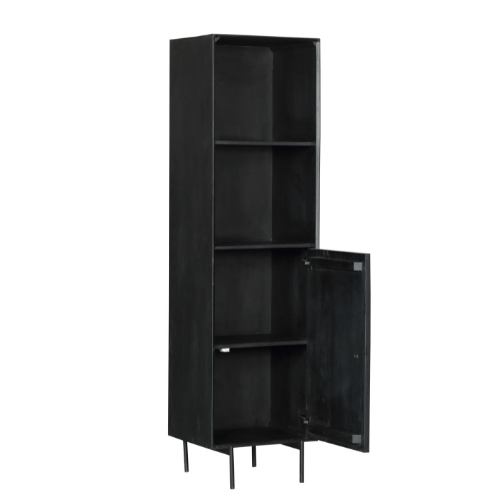 Boekenkast Madison Zwart Mangohout 55 cm - Image 6