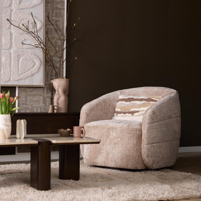 Draaibare Fauteuil Yara Beige - Image 2