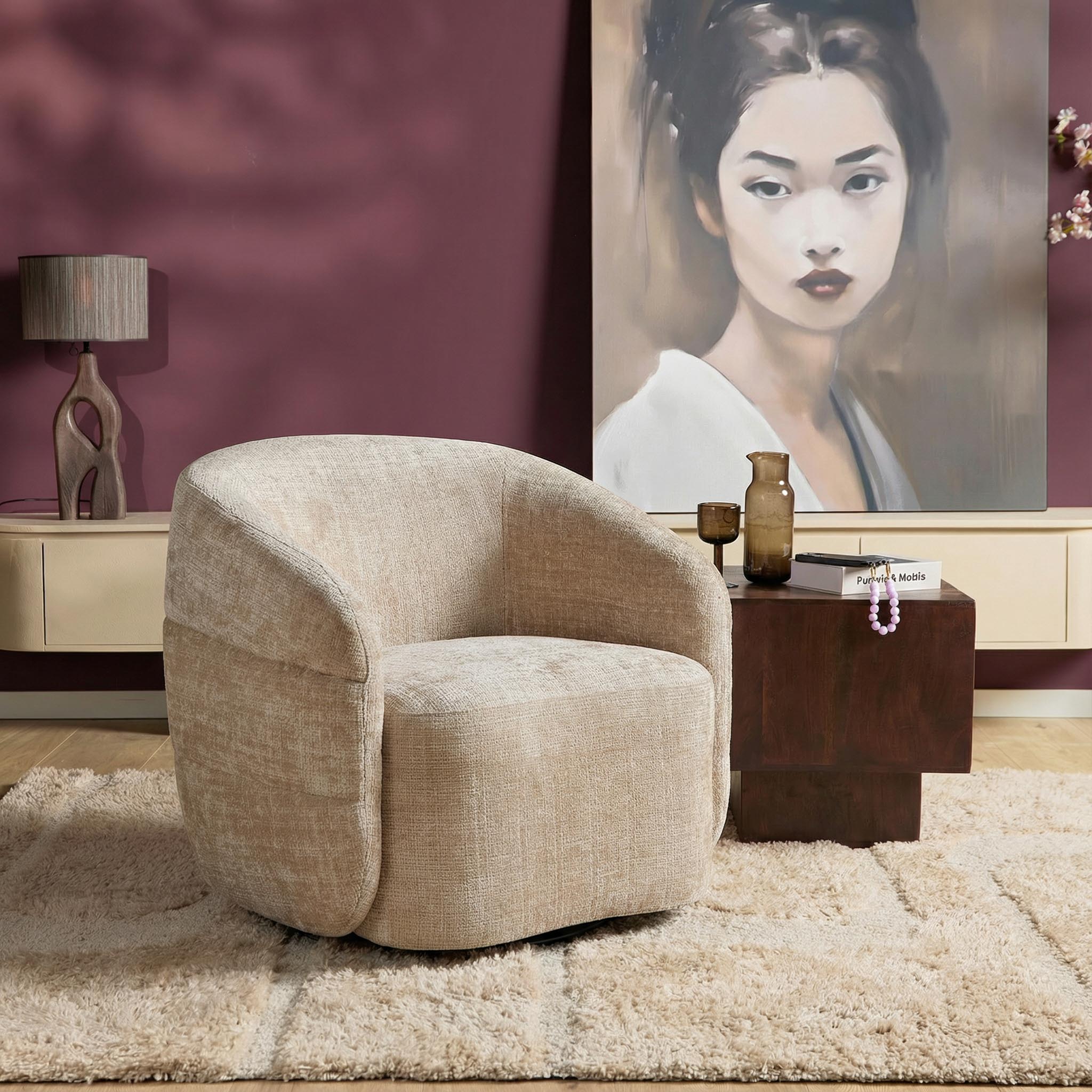 Draaibare Fauteuil Yara Beige - Image 17
