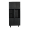 STF-5758_2 Vakkenkast Madison Zwart Mangohout 90 cm - Image 3