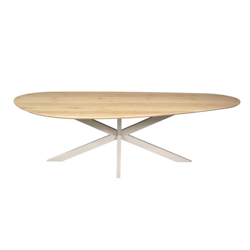 Organische eettafel Cloud Naturel Poot Zand Eikenhout 240 cm - Image 1