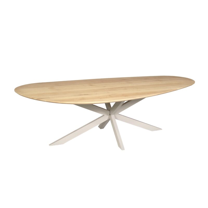 Organische eettafel Cloud Naturel Poot Zand Eikenhout 240 cm - Image 2