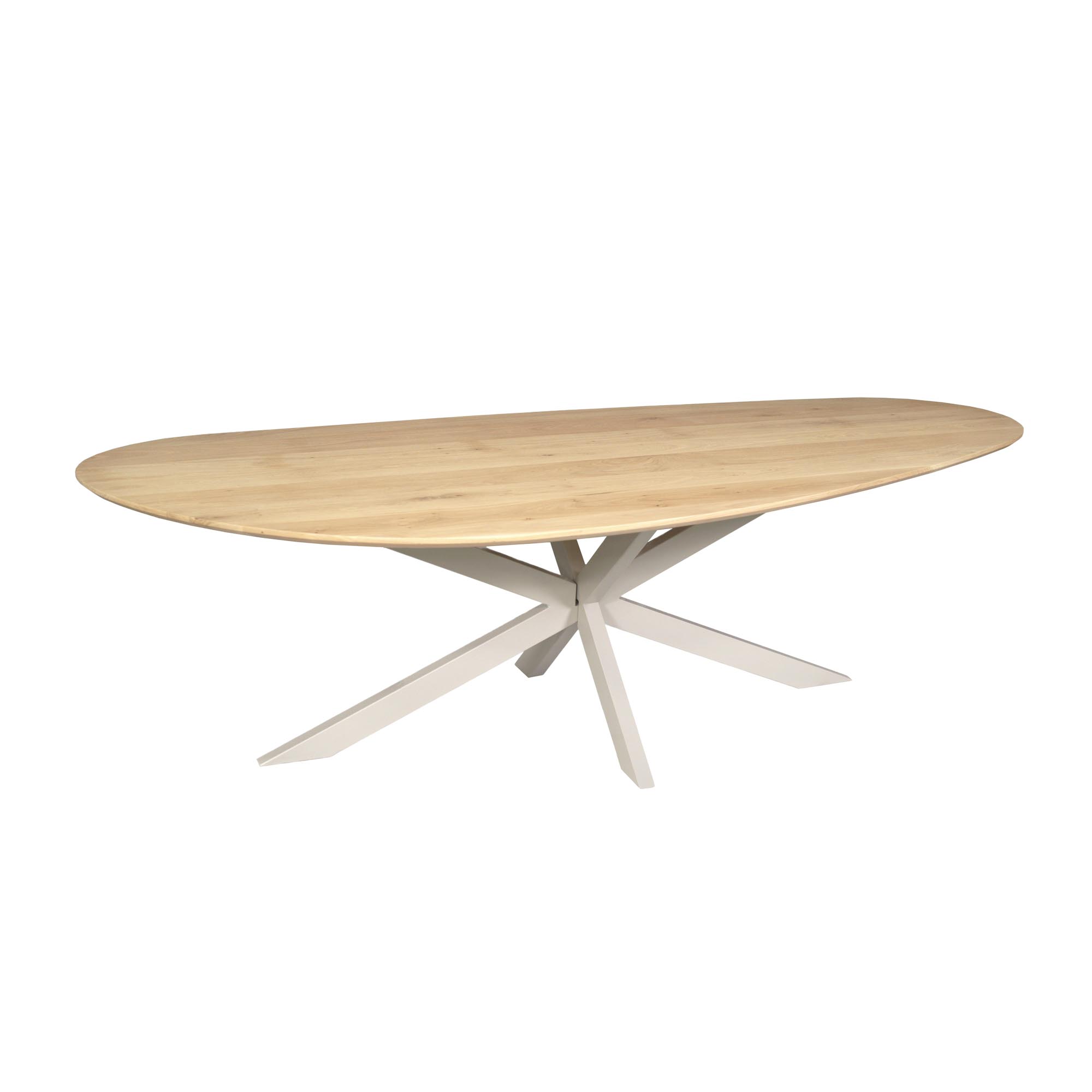 STF-1062_1 Organische eettafel Cloud Naturel Poot Zand Eikenhout 240 cm - Image 2
