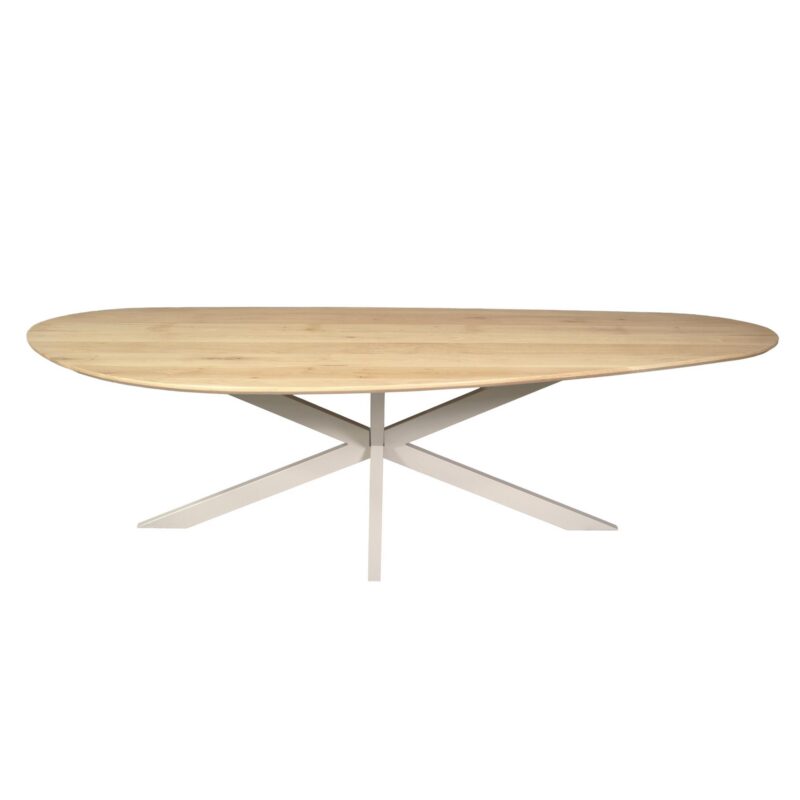 Organische eettafel Cloud Naturel Poot Zand Eikenhout 280 cm - Image 1