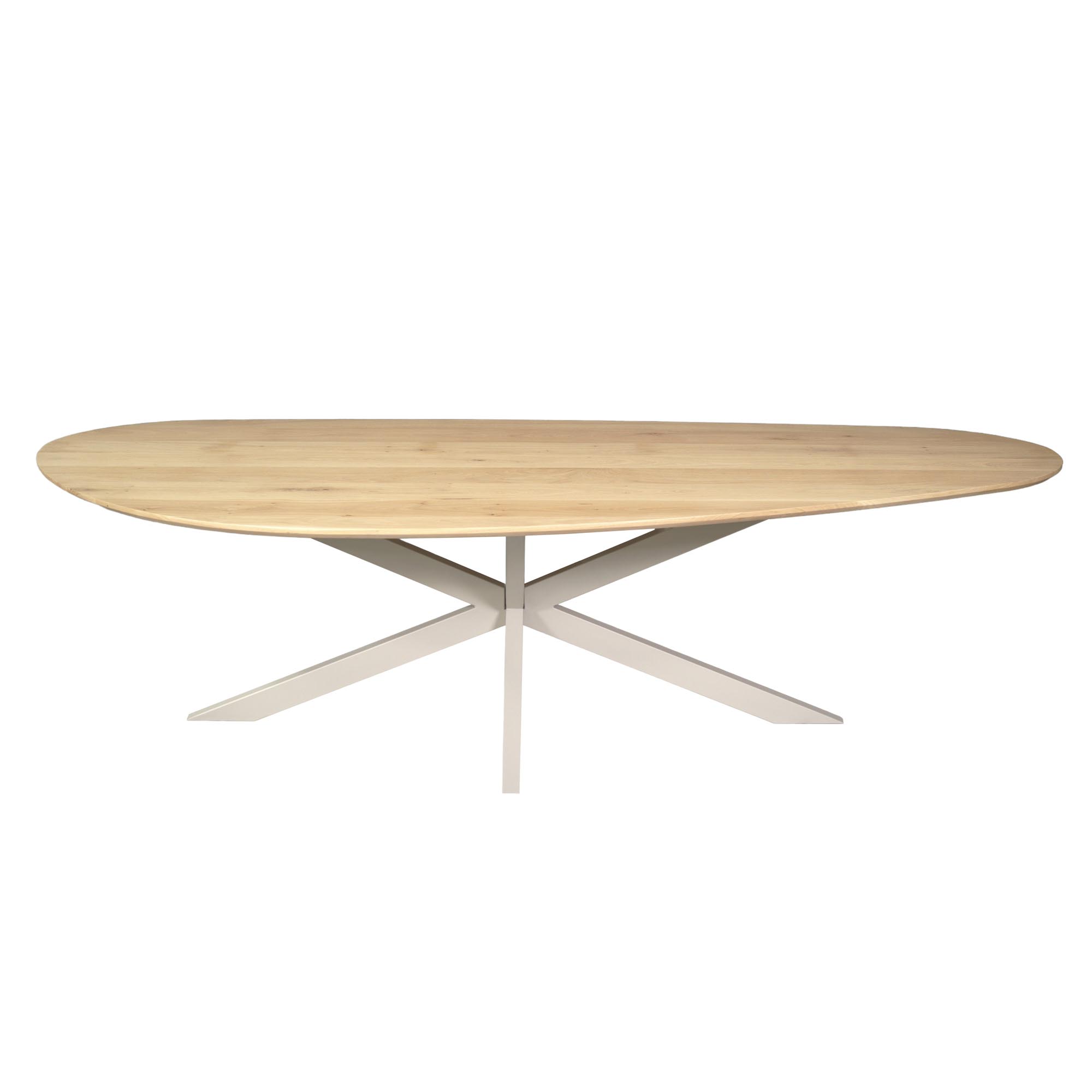 STF-1063_0 Organische eettafel Cloud Naturel Poot Zand Eikenhout 280 cm - Image 1