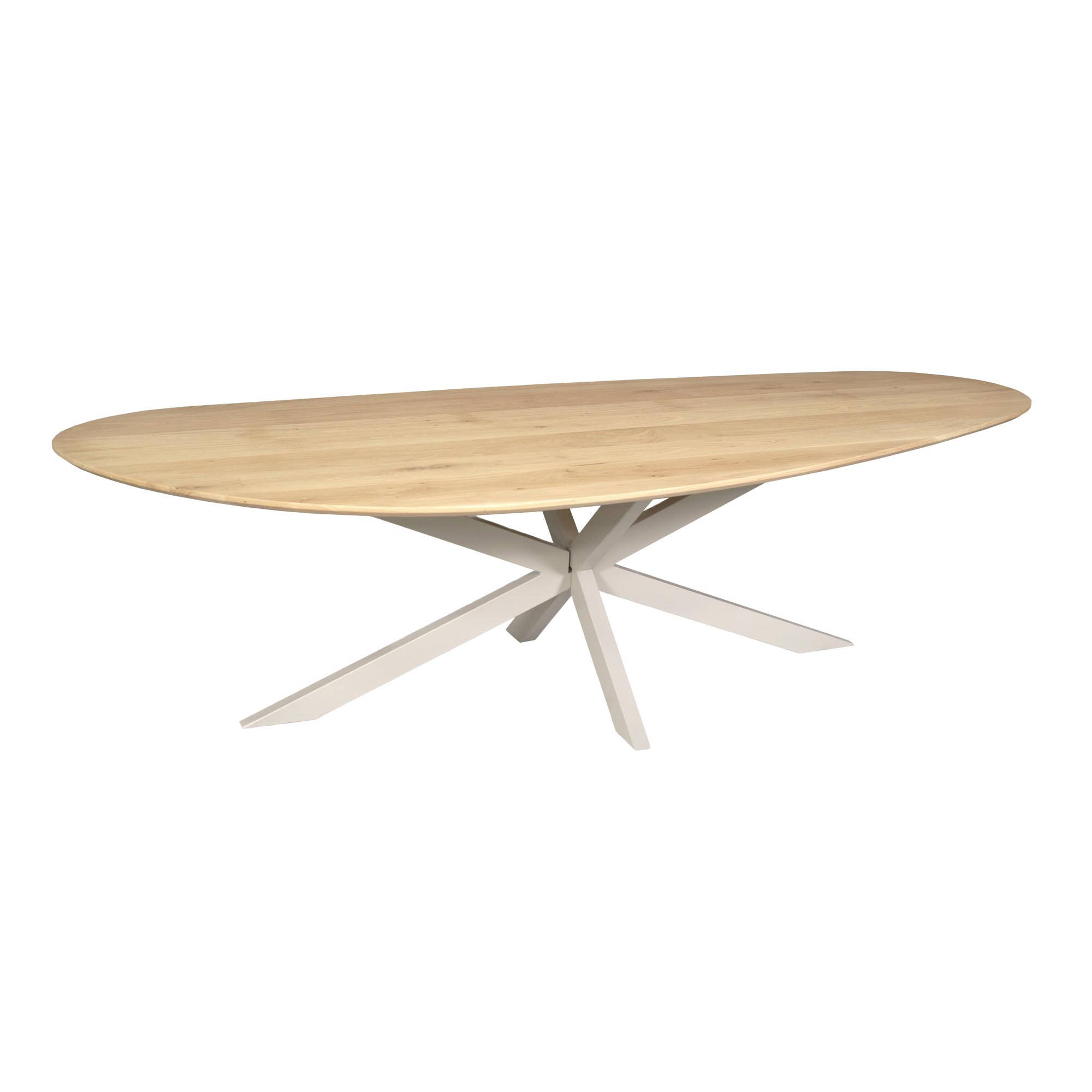 STF-1063_1 Organische eettafel Cloud Naturel Poot Zand Eikenhout 280 cm - Image 2