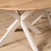 STF-2145_1 Ronde eettafel Ferris Naturel Poot Zand Eikenhout 110 cm - Image 2