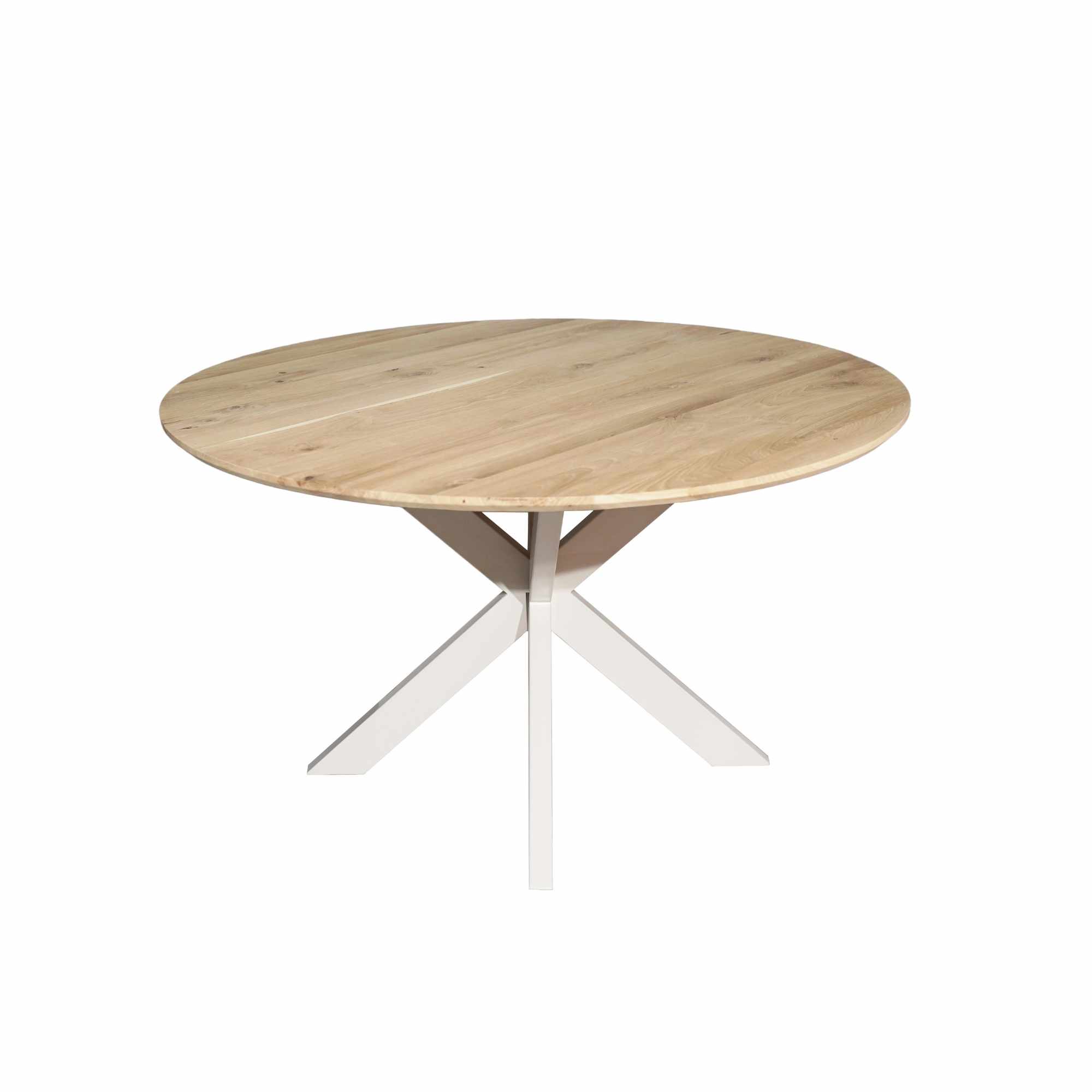 STF-2145_4 Ronde eettafel Ferris Naturel Poot Zand Eikenhout 110 cm - Image 5