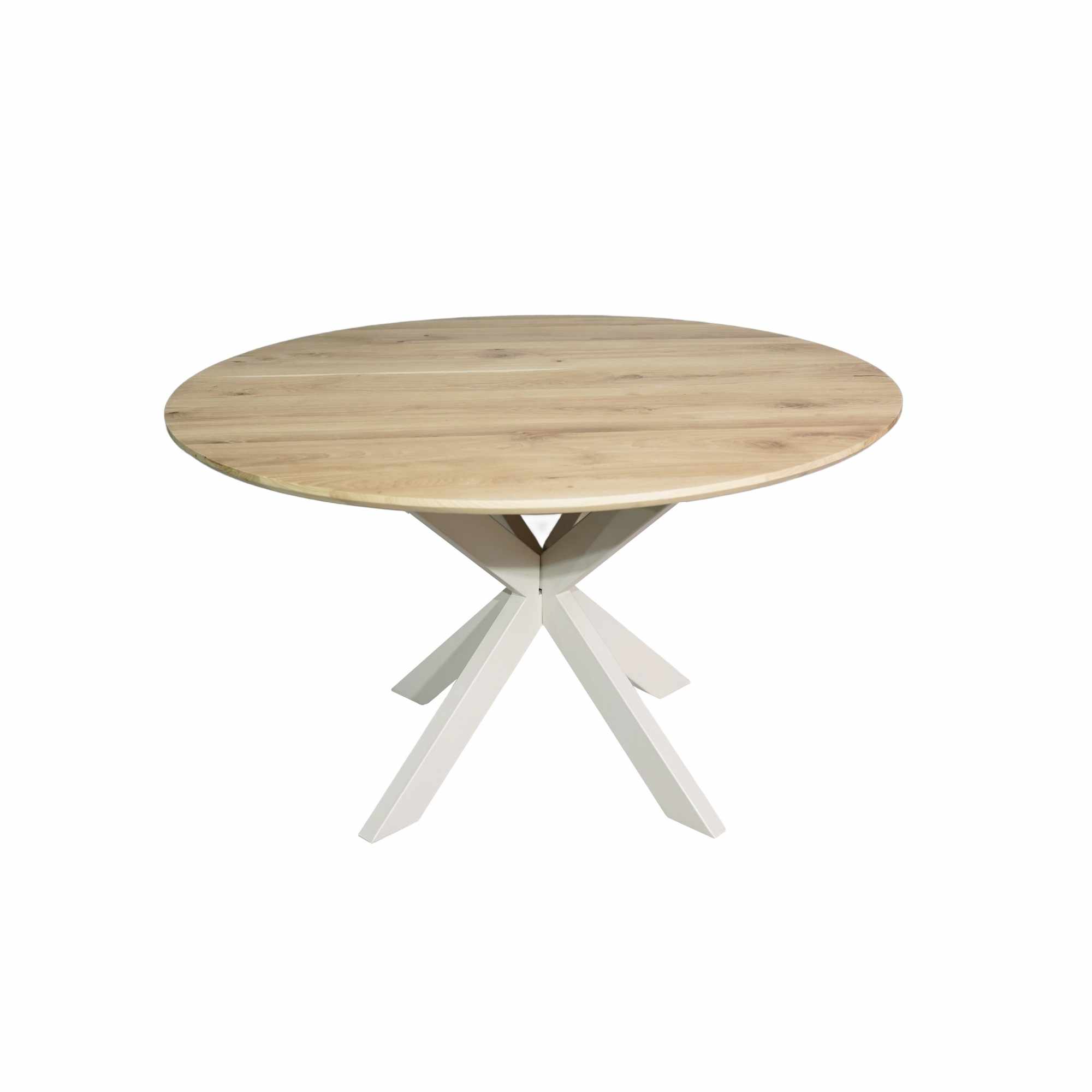 STF-2145_5 Ronde eettafel Ferris Naturel Poot Zand Eikenhout 110 cm - Image 6