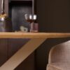 STF-2147_2 Ronde eettafel Ferris Naturel Poot Zand Eikenhout 150 cm - Image 3