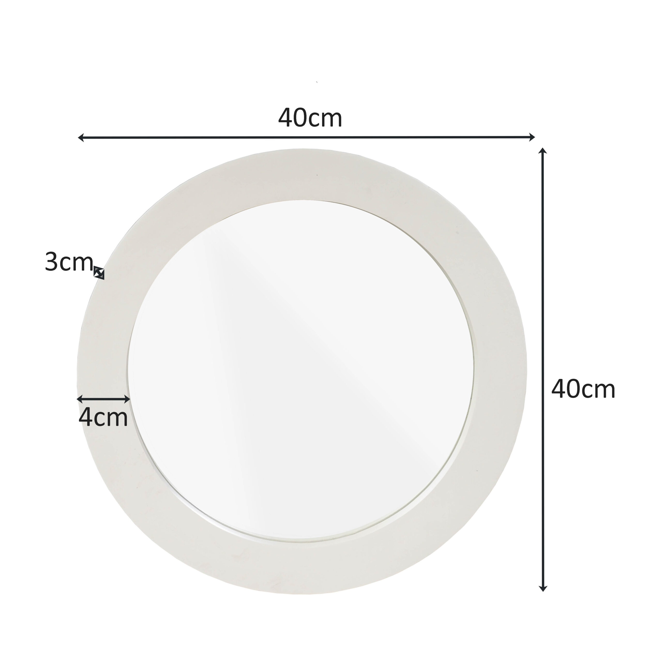 Ronde spiegel Dide Zand Mangohout 40 cm - Image 3