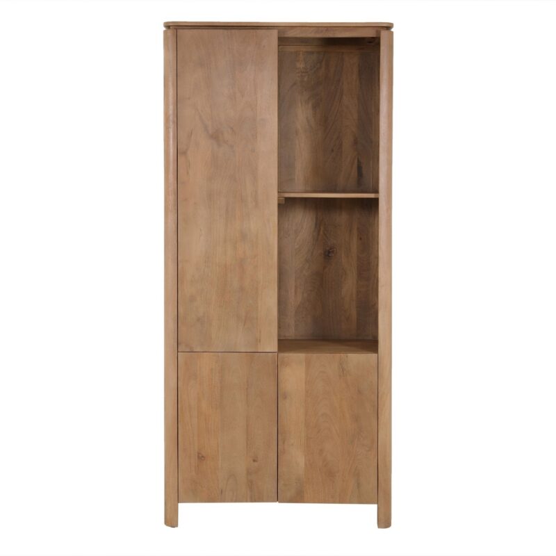 Vakkenkast Dallas Naturel Mangohout 90 cm - Image 1