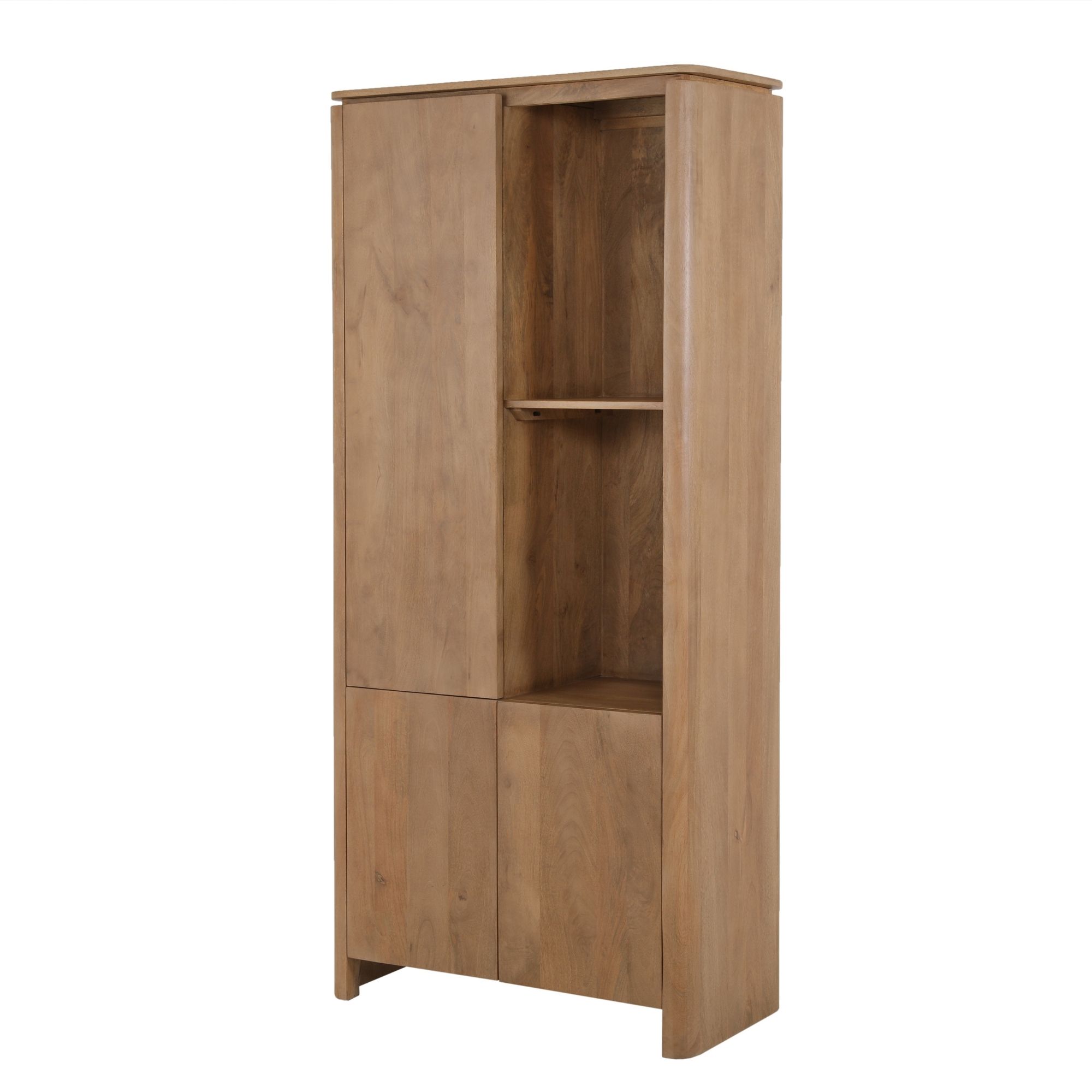 Vakkenkast Dallas Naturel Mangohout 90 cm - Image 3