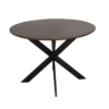 STF-6776_1 Ronde eettafel Madison Walnoot Poot Zwart Mangohout 150 cm - Image 2
