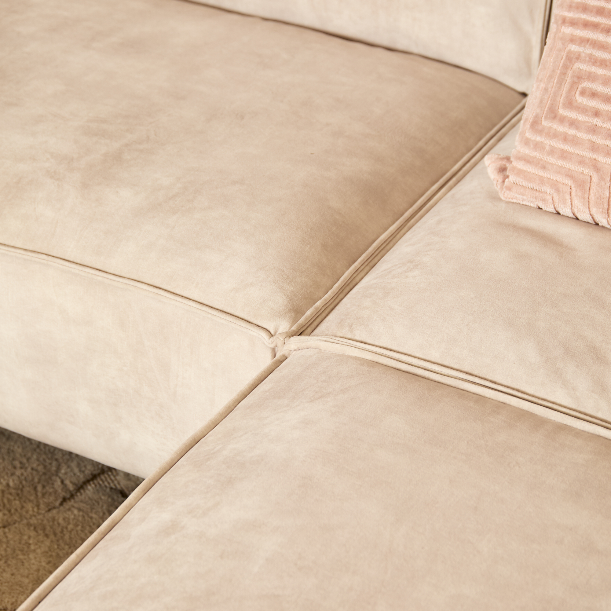 MySofa Floris Hoekbank Velvet Beige 2,5 zits+Divan Rechts - Image 5