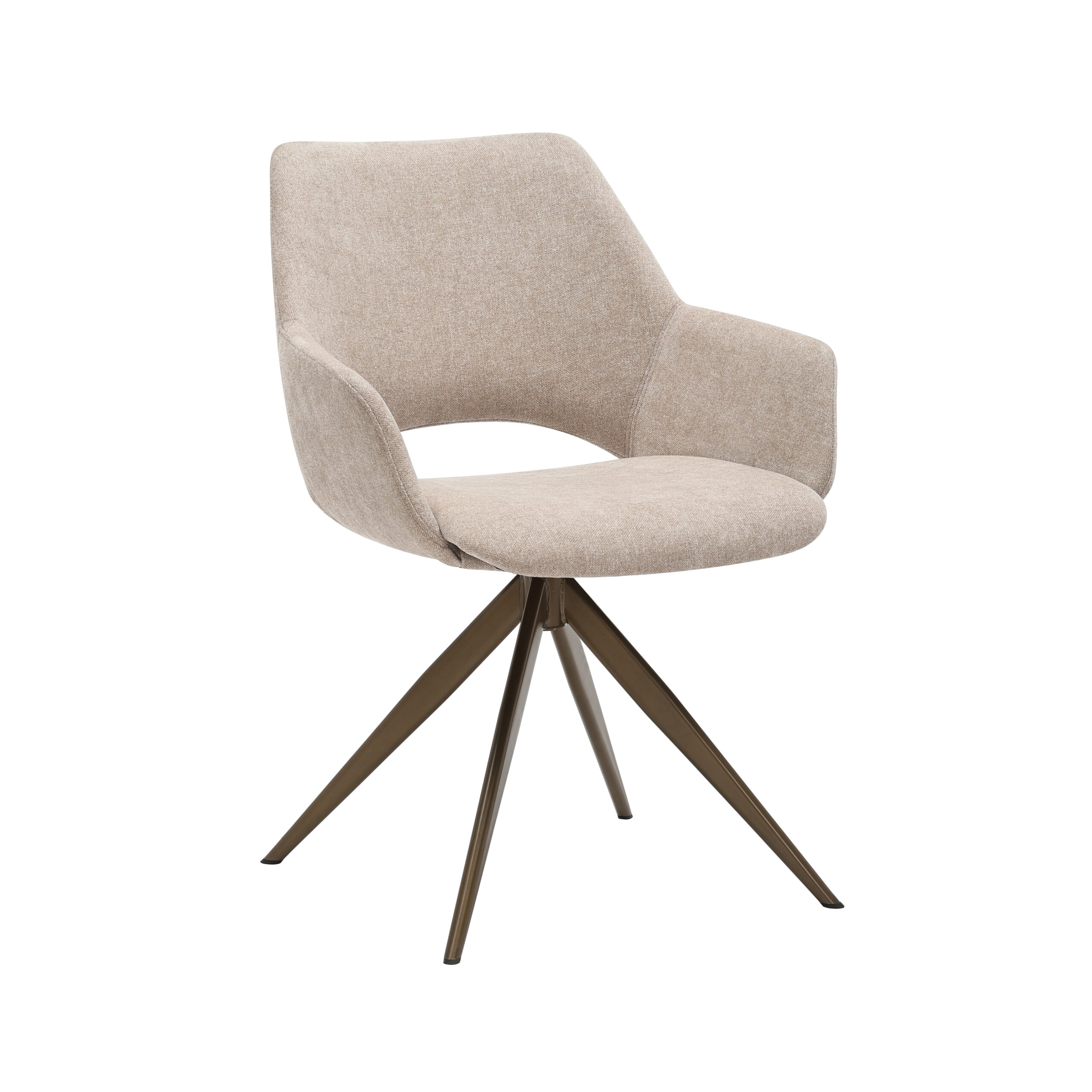 Draaibare eetkamerstoel Daisy Beige - Image 4