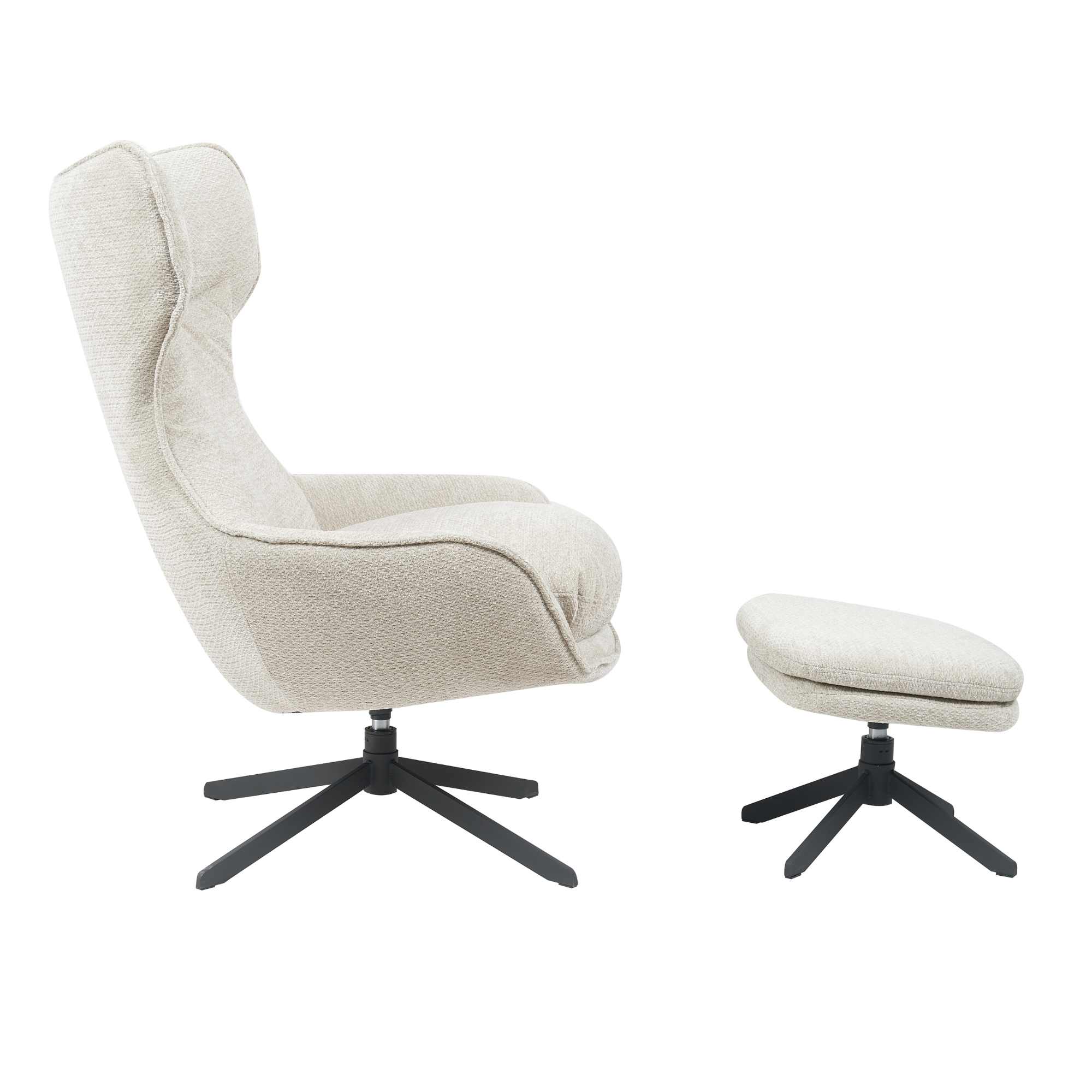Draaibare fauteuil Olivia Taupe - Image 4