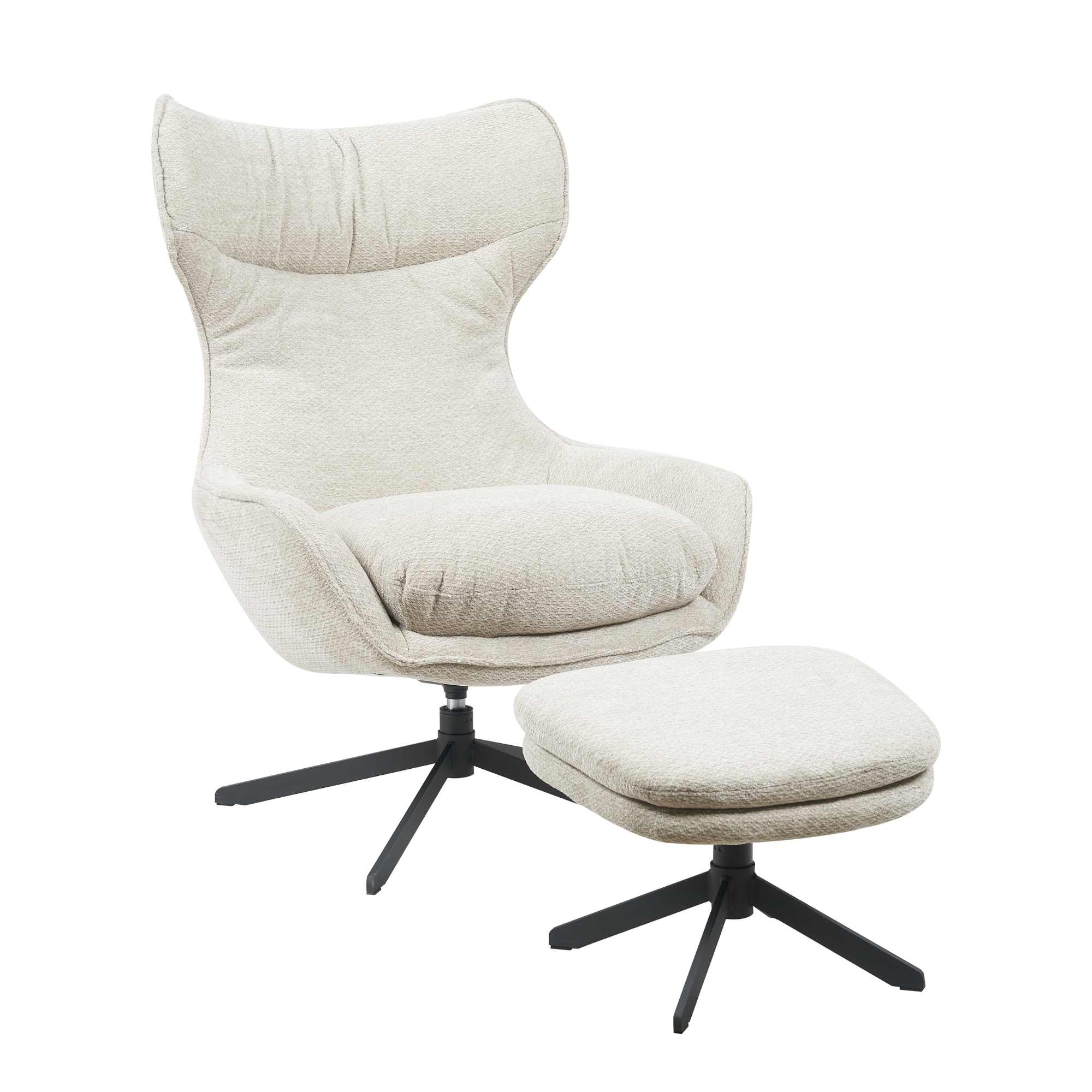 Draaibare fauteuil Olivia Taupe - Image 5