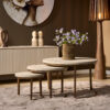 STF-2019_0 Salontafel set Madison Zand Mangohout 70 cm - Image 1