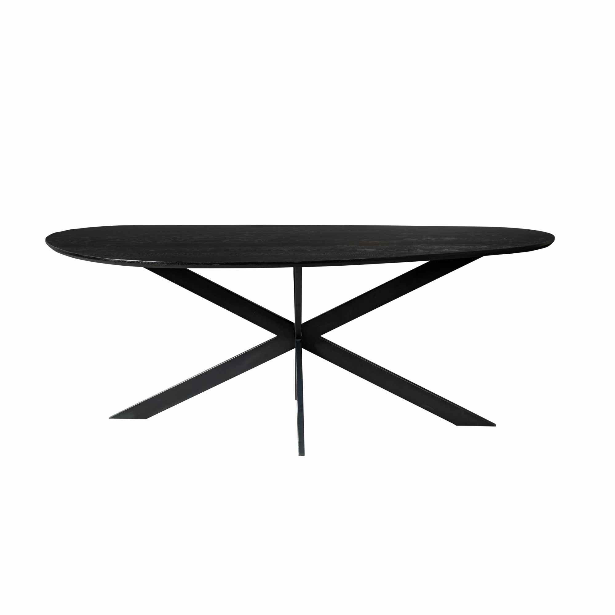 STF-1058_6 Organische eettafel Cloud Zwart Eikenhout 240 cm - Image 7