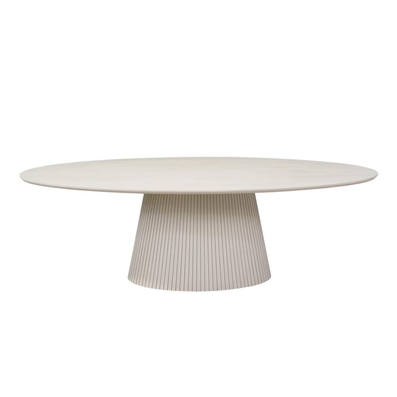 Ovale eettafel Solana Zand Mangohout 240 cm - Image 1