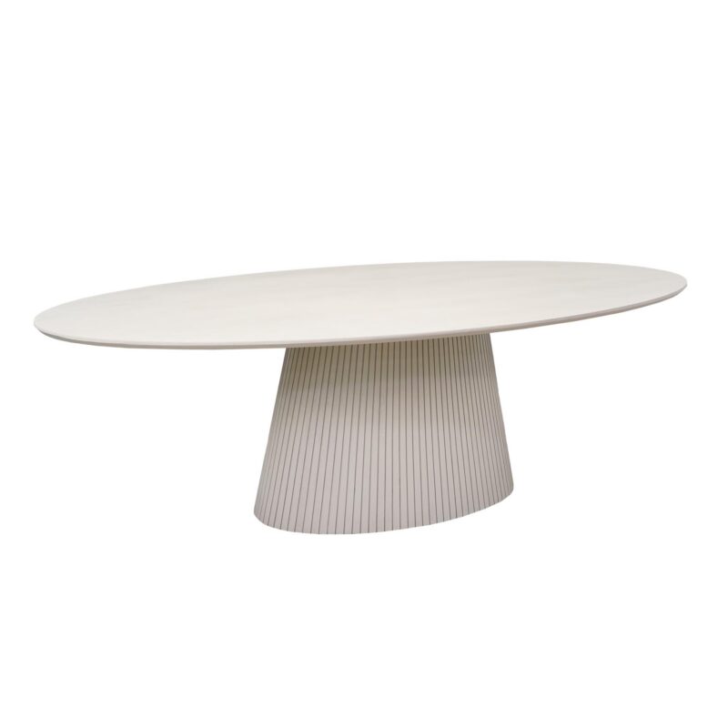 Ovale eettafel Solana Zand Mangohout 240 cm - Image 2