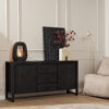 Dressoir Boaz Black | 160 cm - Image 1