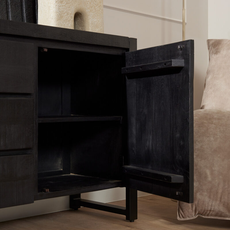 Dressoir Boaz Black | 160 cm - Image 2