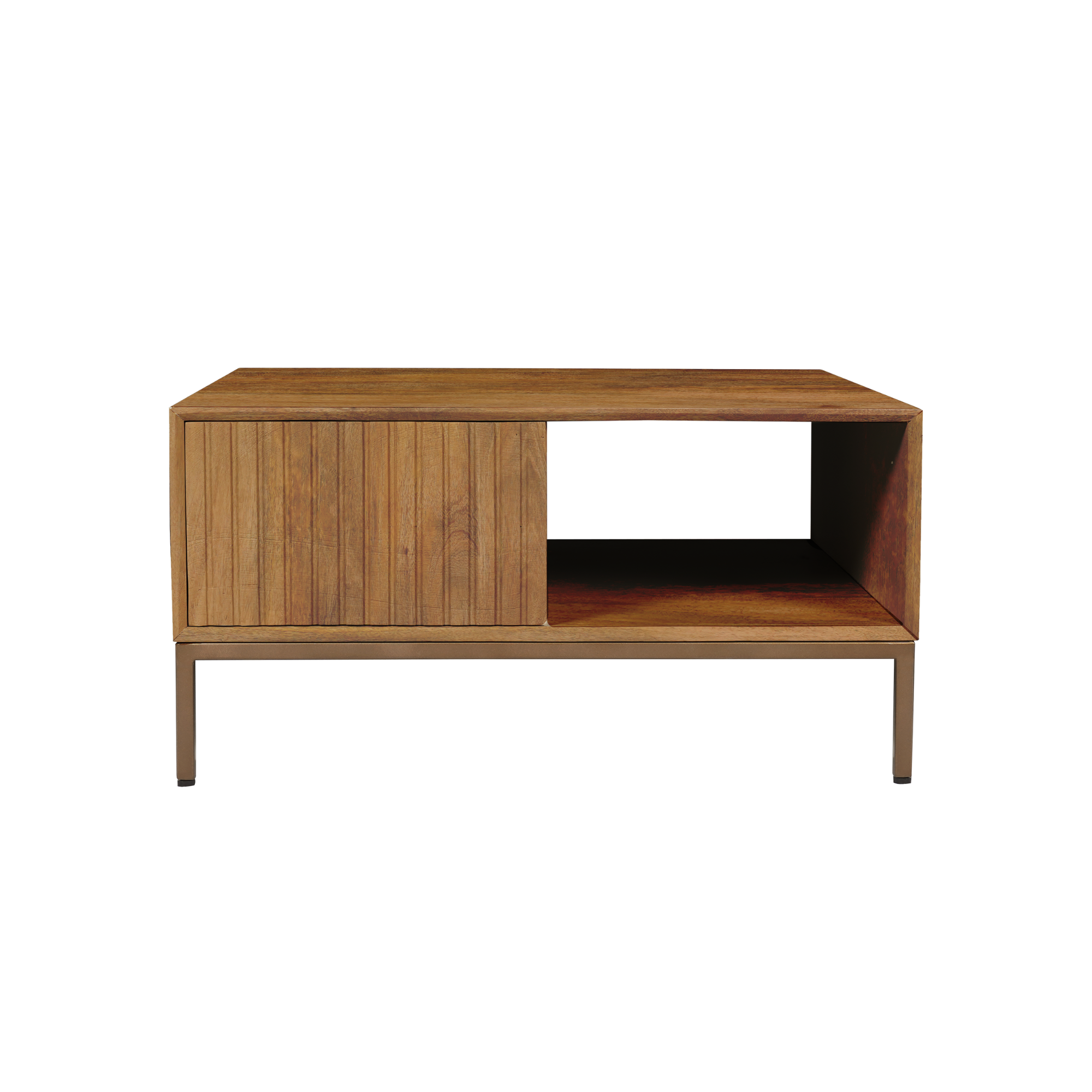 Tv meubel Madison Naturel Mangohout 165 cm - Image 12