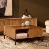 Vierkante salontafel Madison Naturel Mangohout 80 cm - Image 1