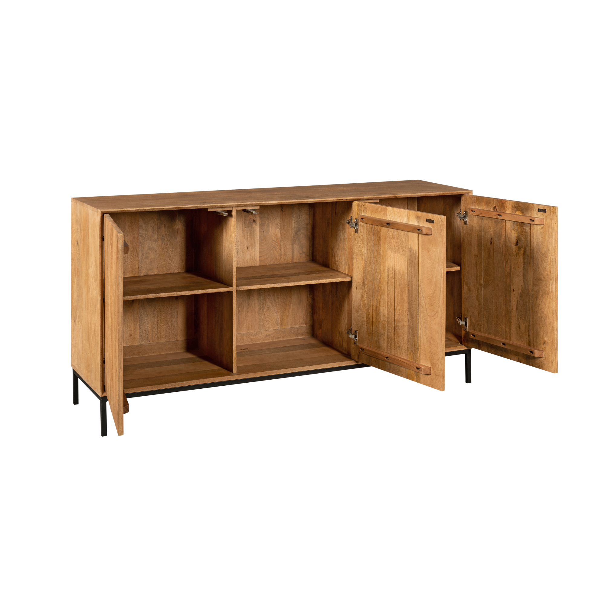 STF-7804_7 Dressoir Madison Naturel Mangohout 165 cm - Image 8