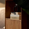 STF-7807_2 Boekenkast Madison Naturel Mangohout 55 cm - Image 3