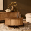 Ronde salontafel Madison Naturel Mangohout 80 cm - Image 1