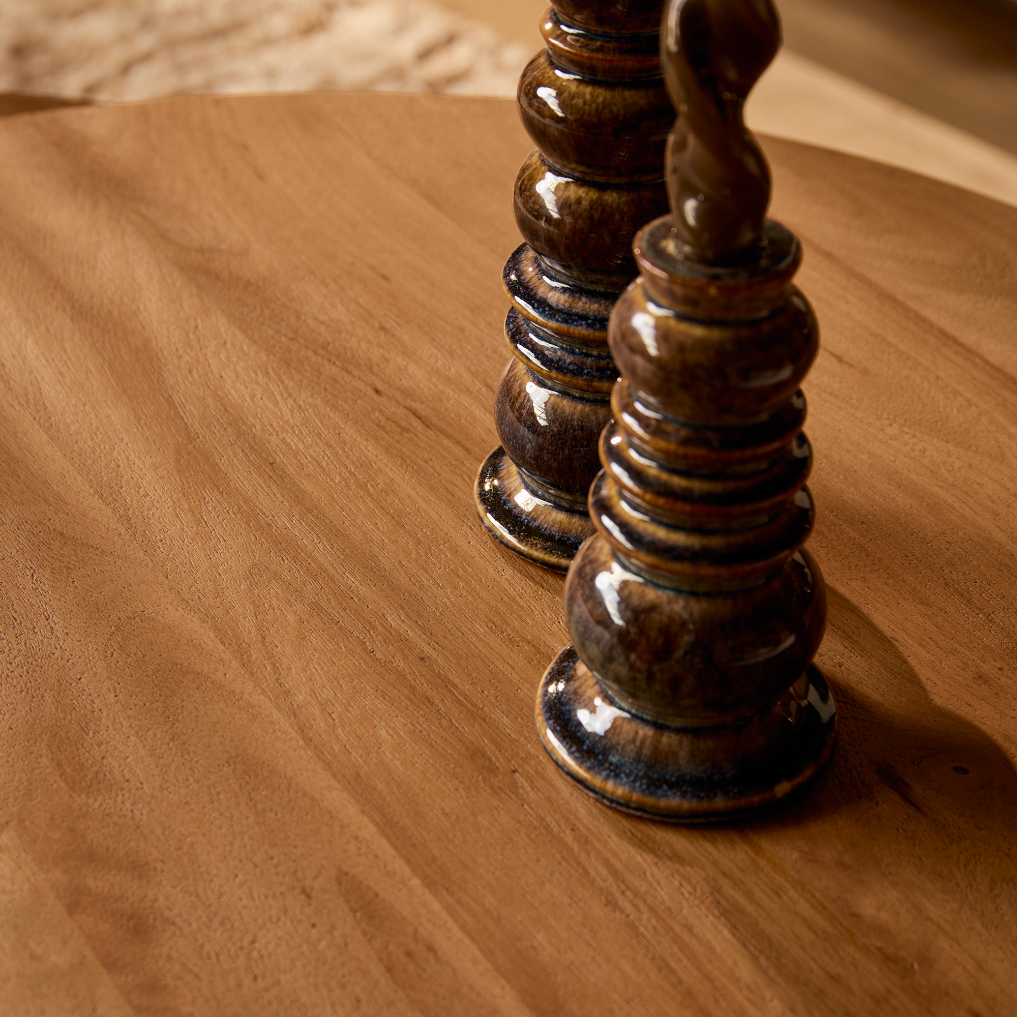 Ronde salontafel Madison Naturel Mangohout 80 cm - Image 6