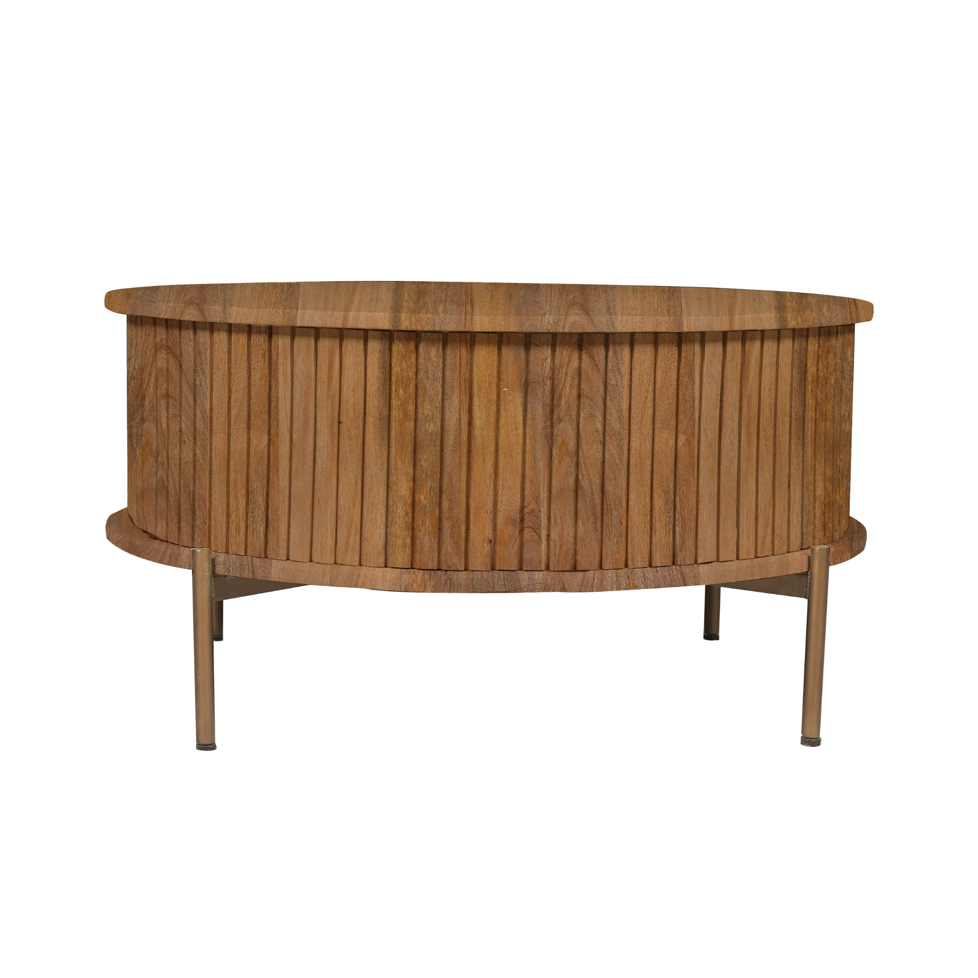 Ronde salontafel Madison Naturel Mangohout 80 cm - Image 7