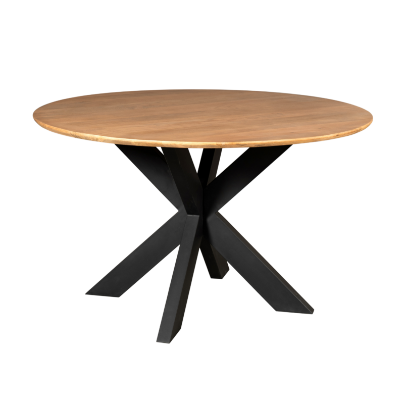 Ronde eettafel Madison Naturel Mangohout 130 cm - Image 1