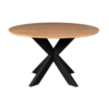 STF-7812_1 Ronde eettafel Madison Naturel Mangohout 130 cm - Image 2
