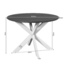 STF-7813_3 Ronde eettafel Madison Naturel Mangohout 150 cm - Image 4