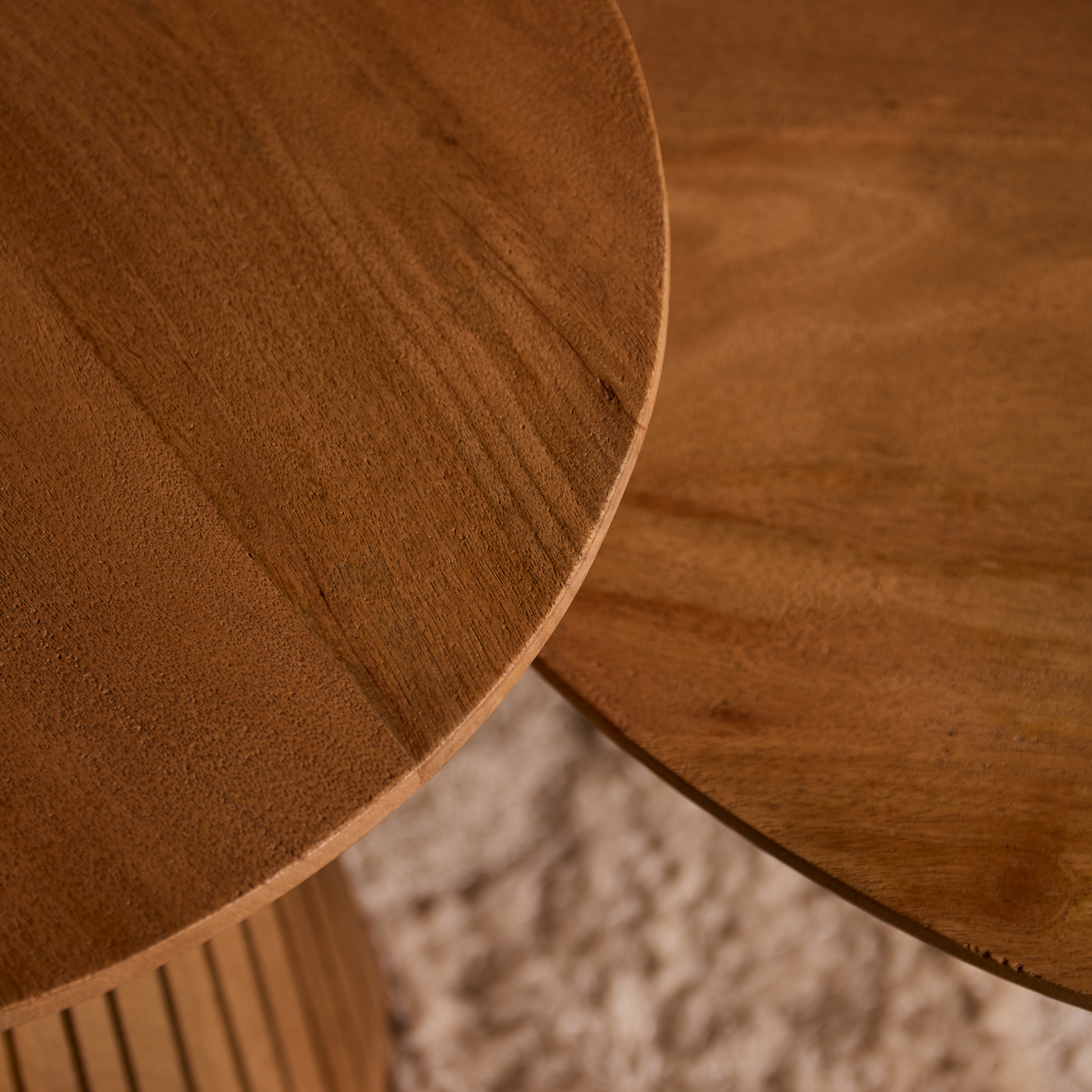 Salontafel Solana Naturel Mangohout 80 cm - Image 6