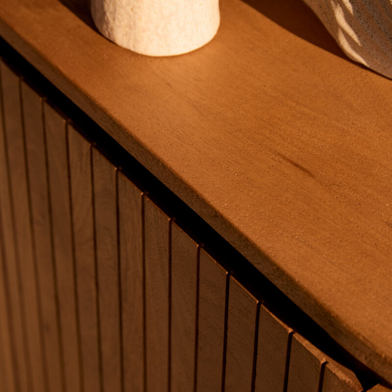 Kabinet kast Solana Naturel Mangohout 115 cm - Image 3