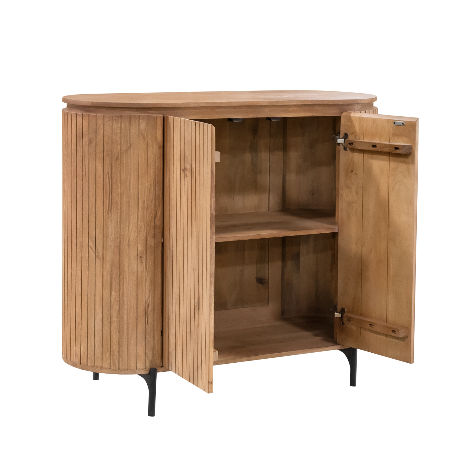 Kabinet kast Solana Naturel Mangohout 115 cm - Image 6
