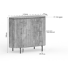 STF-1807_7 Kabinet kast Solana Naturel Mangohout 115 cm - Image 8