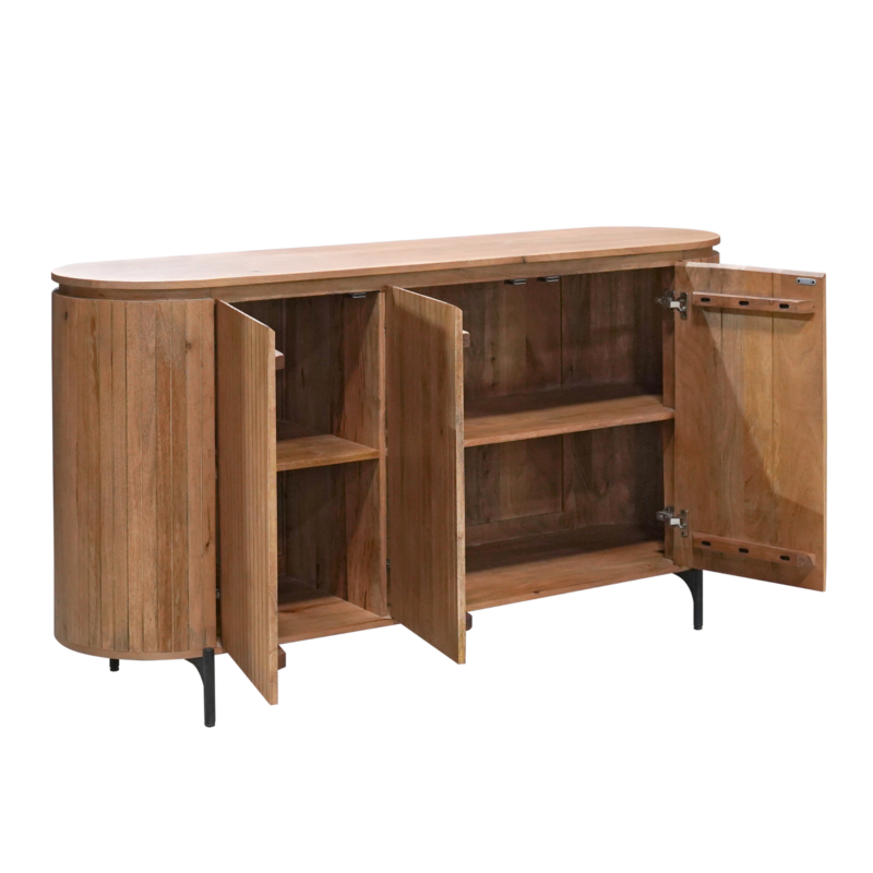 Dressoir Solana Naturel Mangohout 165 cm - Image 10