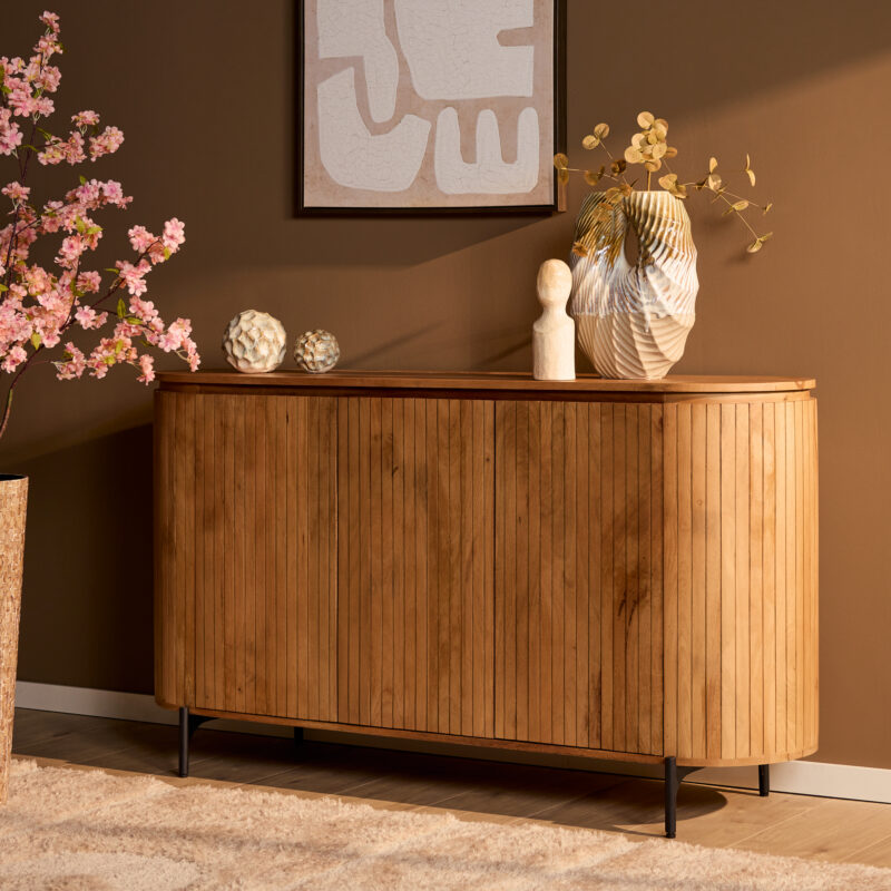 Dressoir Solana Naturel Mangohout 165 cm - Image 1