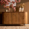 STF-1808_2 Dressoir Solana Naturel Mangohout 165 cm - Image 3