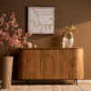 STF-1808_3 Dressoir Solana Naturel Mangohout 165 cm - Image 4