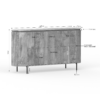 STF-1808_11 Dressoir Solana Naturel Mangohout 165 cm - Image 12